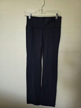 Athleta Straight Up Pants Leggings Yoga, Navy Blue, S